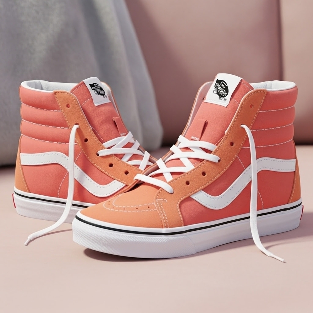 Vans Kids's Bold Orange High-Tops